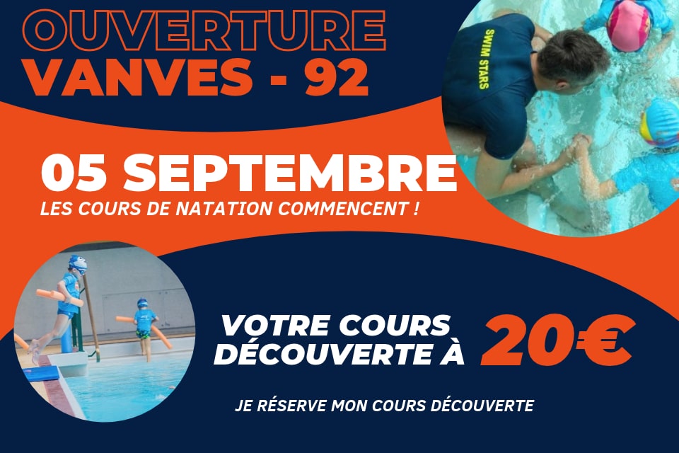 Ouverture - cours de natation